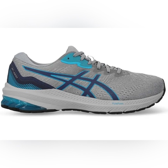 ASICS Men's GT-1000 12 Running Shoes - Piedmont Grey/Indigo Blue - Picture 3 of 16
